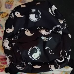 NEW Vans Black & White Yin Yang Checker Backpack